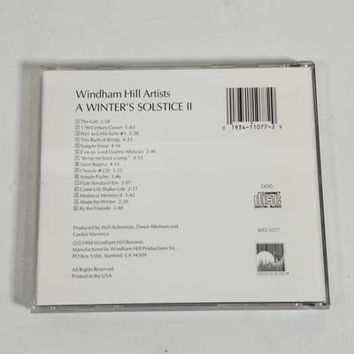A Winter's Solstice II Audio CD By Winter's Solstice windam Hill - Thumbnail 4