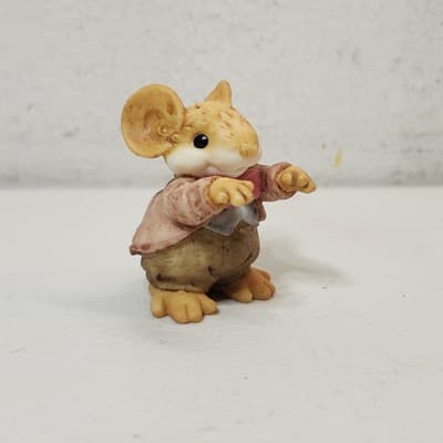 Vintage Ganz Little Cheesers 05101 Papa Woodsworth with Box Figurine 1991 - Thumbnail 9