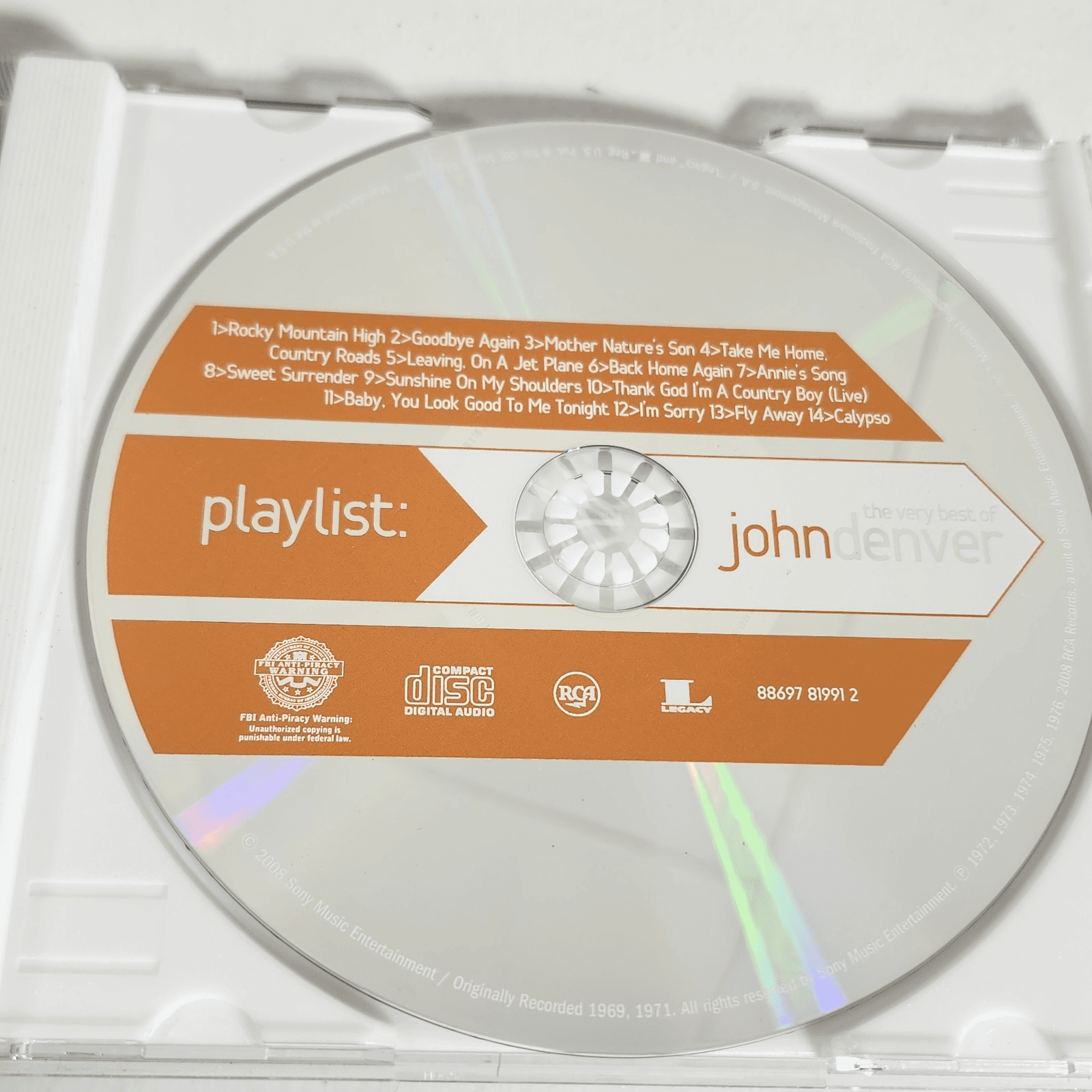 Playlist the Very Best of John Denver Music CD - Thumbnail 3