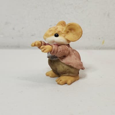 Vintage Ganz Little Cheesers 05101 Papa Woodsworth with Box Figurine 1991 - Thumbnail 3
