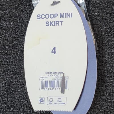Scoop Women's Size 4 Mini Skirt Black With Pockets NEW - Thumbnail 7