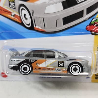 2025 Hot Wheels Audi 90 Quattro Peak Pursuit Silver Car 1/64 Toy Vehicle NEW - Thumbnail 2