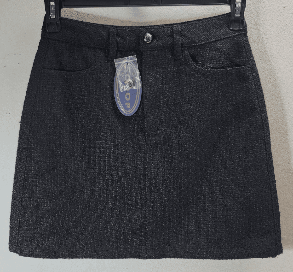 Scoop Women's Size 4 Mini Skirt Black With Pockets NEW - Thumbnail 5