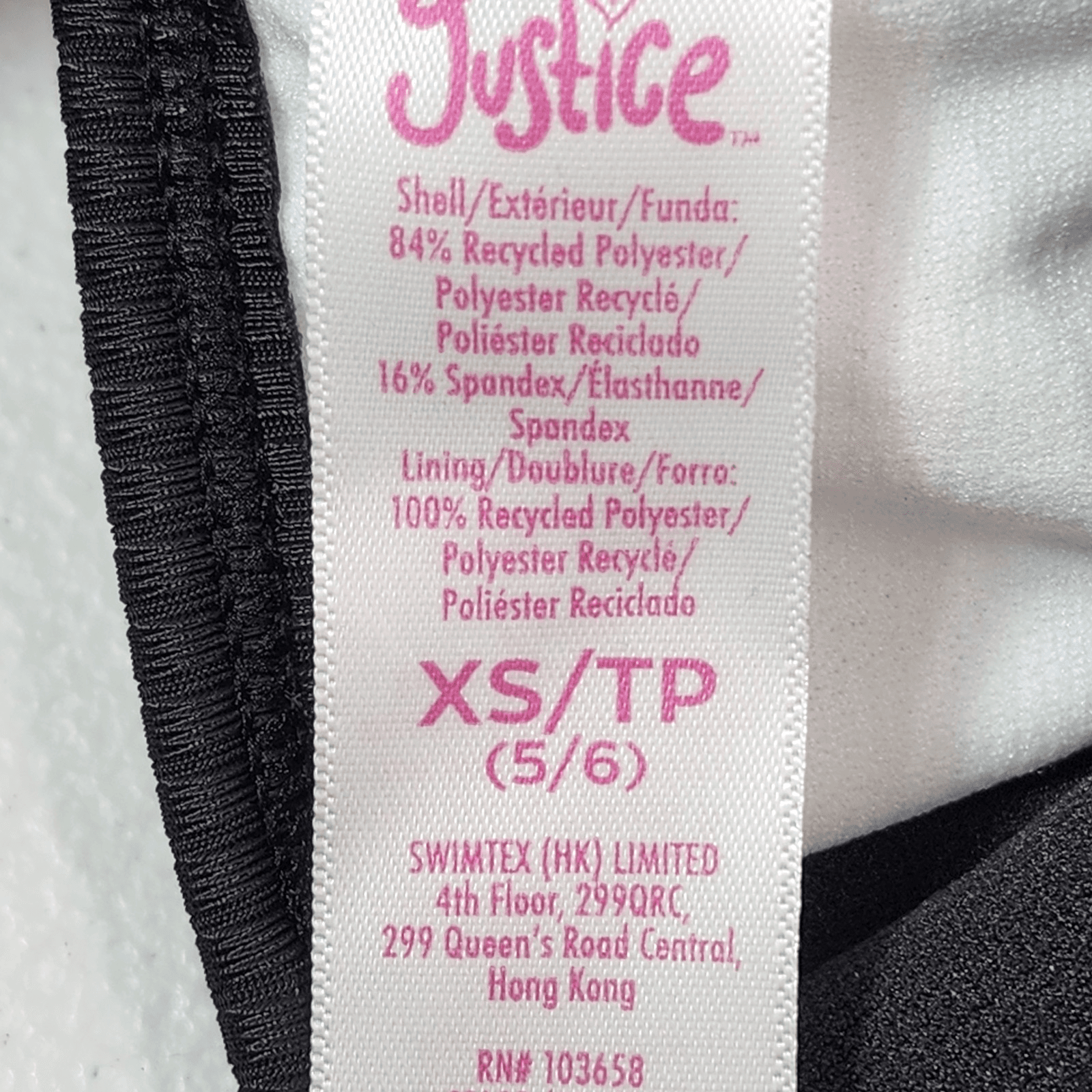 Justice Girl’s Size XS 5/6 Bikini Shirt Top Surf Beach Pool NEW - Thumbnail 5
