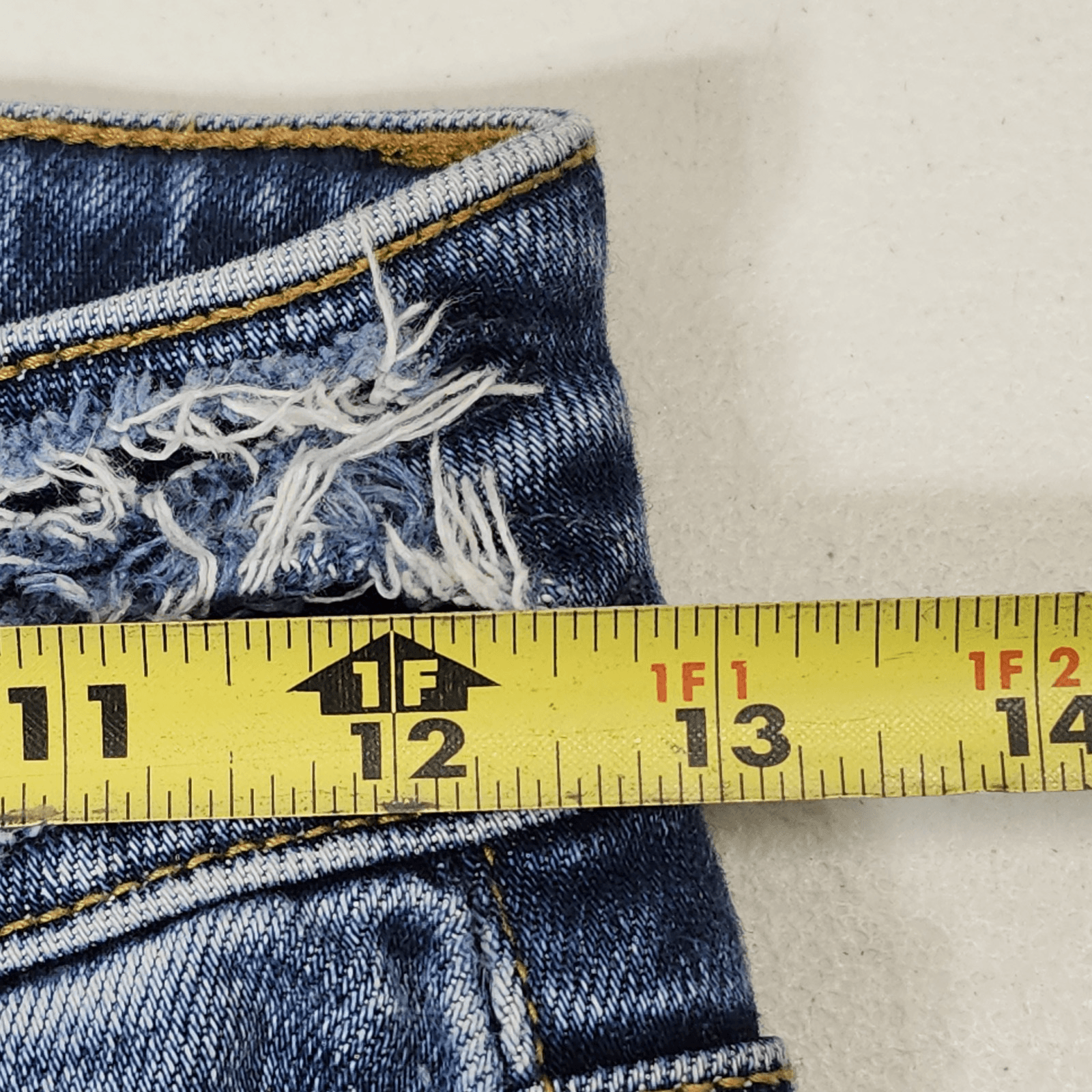 Bridge By Gly Ankle Skinny Jeans Women's Size 24 Blue Denim High Rise Distressed - Thumbnail 2