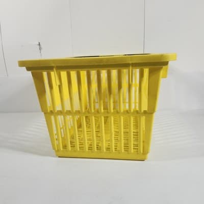 Dollar General Logo Plastic Shopping Basket Yellow - Thumbnail 6