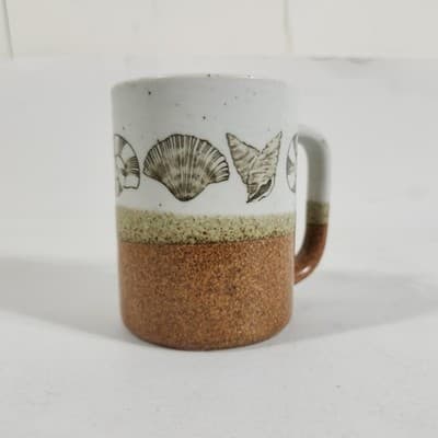 VTG Otagiri Japan Seashell Nautical Stoneware Mug 3.5" - Thumbnail 4