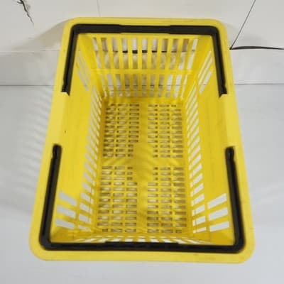 Dollar General Logo Plastic Shopping Basket Yellow - Thumbnail 9