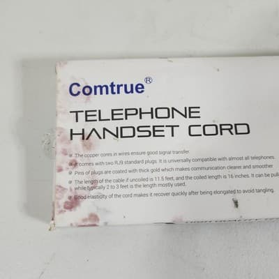 Comtrue Telephone Handset Cord Universally Compatible 2 Pack - Thumbnail 3