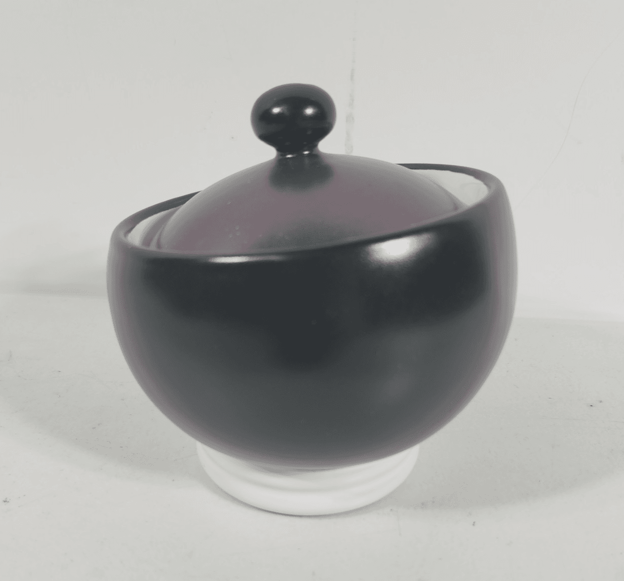 Pfaltzgraff Creamer And Sugar Bowl Set Black Purple Home Decor - Thumbnail 9