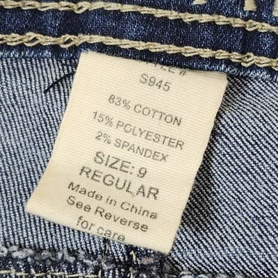 Blue Asphalt Jeans Womens Size 9 Blue Denim Mid Rise Stretch Pants - Thumbnail 8
