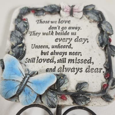 Those we Love Christian Cross Pot Planter Stick Country Stake Sign - Thumbnail 3