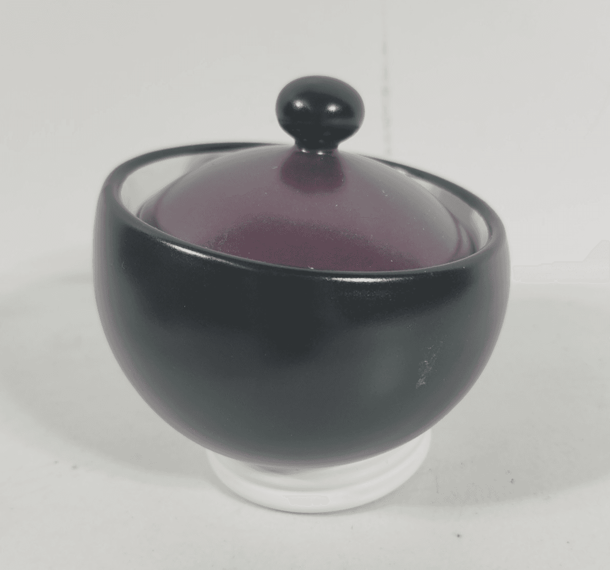 Pfaltzgraff Creamer And Sugar Bowl Set Black Purple Home Decor - Thumbnail 10