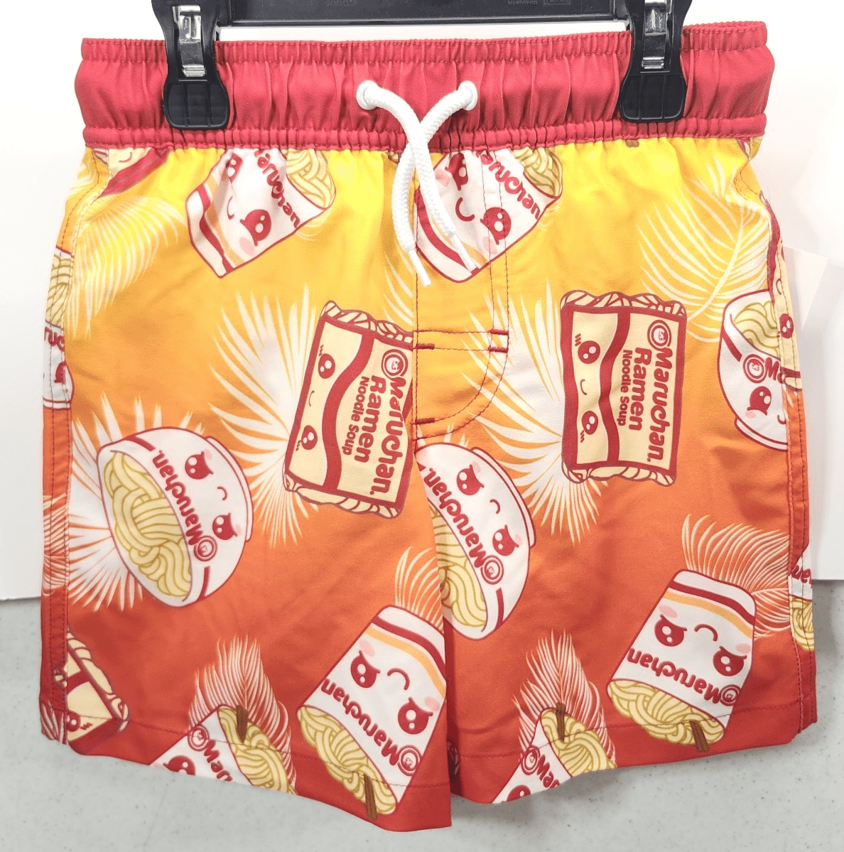 Maruchan Boys Size XS Swim Trunks Swimming Board Shorts Ramen Noodle Soup NEW - Thumbnail 5
