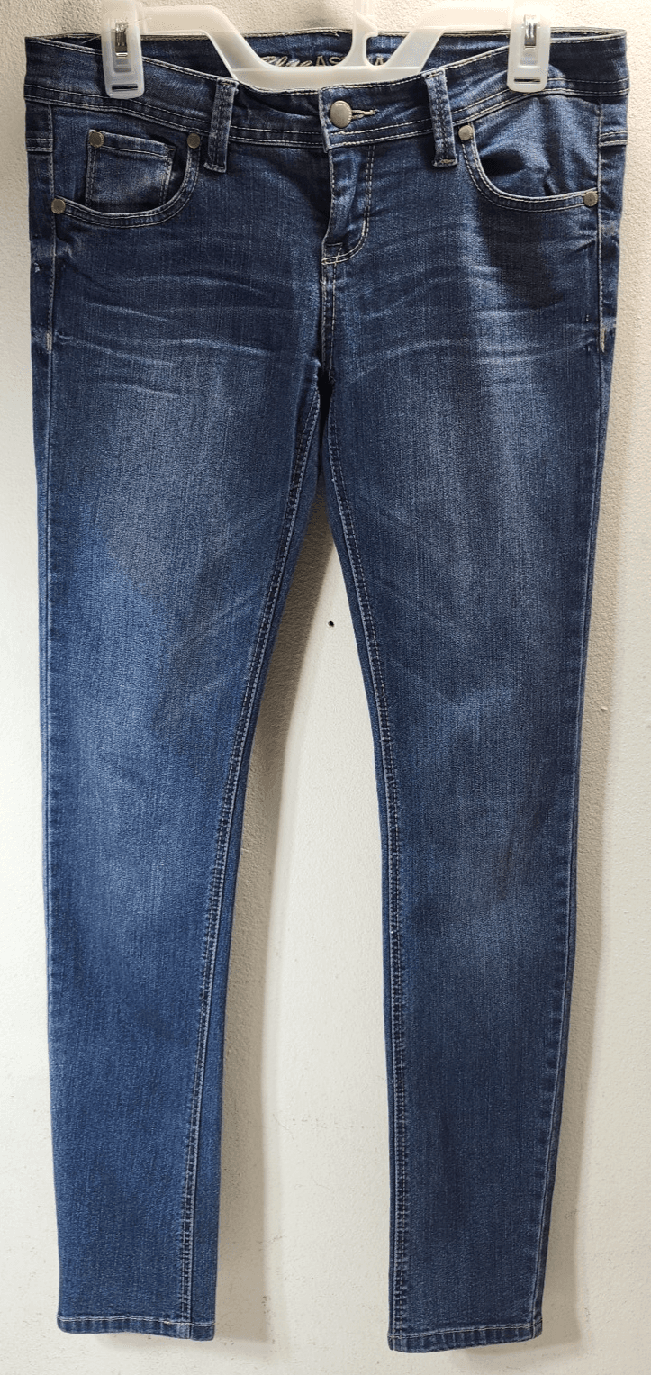 Blue Asphalt Jeans Womens Size 9 Blue Denim Mid Rise Stretch Pants - Thumbnail 5