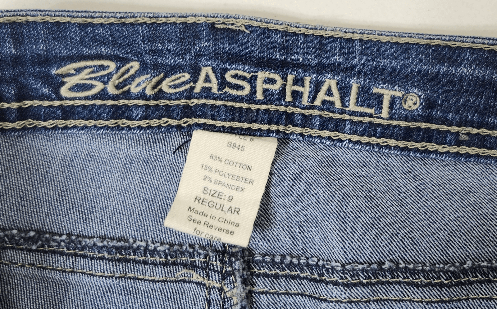 Blue Asphalt Jeans Womens Size 9 Blue Denim Mid Rise Stretch Pants - Thumbnail 7