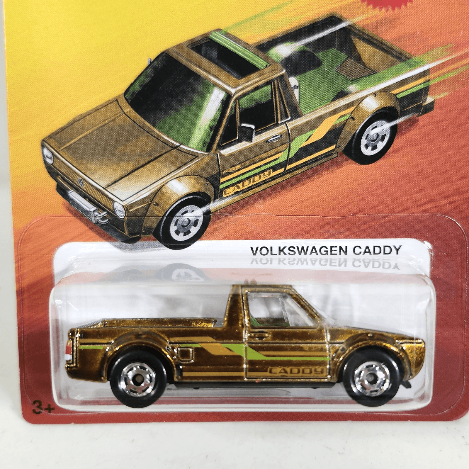 2026 Hot Wheels Hot Ones Volkswagen Caddy Gold Truck 1/64 Toy Vehicle NEW - Thumbnail 2
