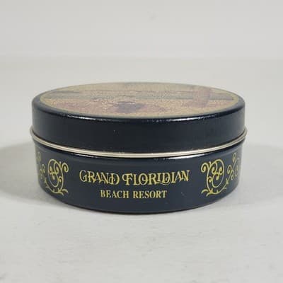 Vtg Disney WDW Grand Floridian Beach Resort Sewing Notion Tin Circa 1993 - Thumbnail 2