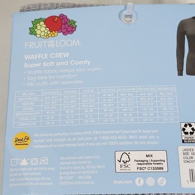 Fruit of the Loom Women's Comfy Soft Crew Shirt Top Size XXL Gray NEW - Thumbnail 5