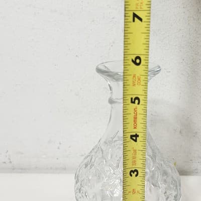 Princess House Fantasia Poinsettia Crystal Flower Vase 5.5" Home Decor - Thumbnail 5