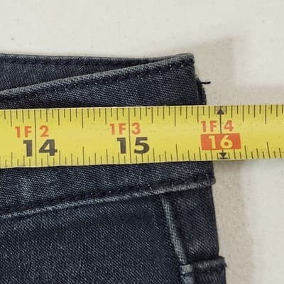 Bullhead Black Denim Leggings Jeggings Stretch Jeans Size 9 Blue Distressed - Thumbnail 2
