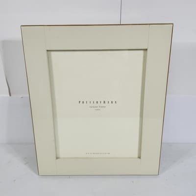 Pottery Barn Lacquer Frame 8"x10" Beige Photo Picture Holder Home Decor - Thumbnail 2