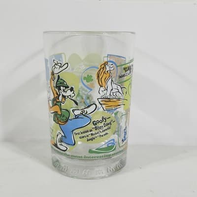 McDonalds Walt Disney World 100 Years of Magic Anniversary Glass Goofy USA - Thumbnail 2