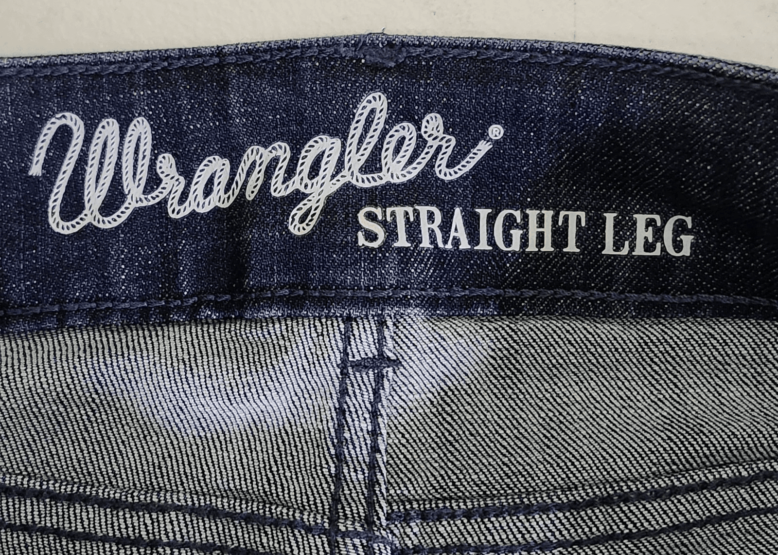 Wrangler Women's Size 9x32 Straight Leg Stretch Denim Blue Jeans Mid Rise - Thumbnail 7