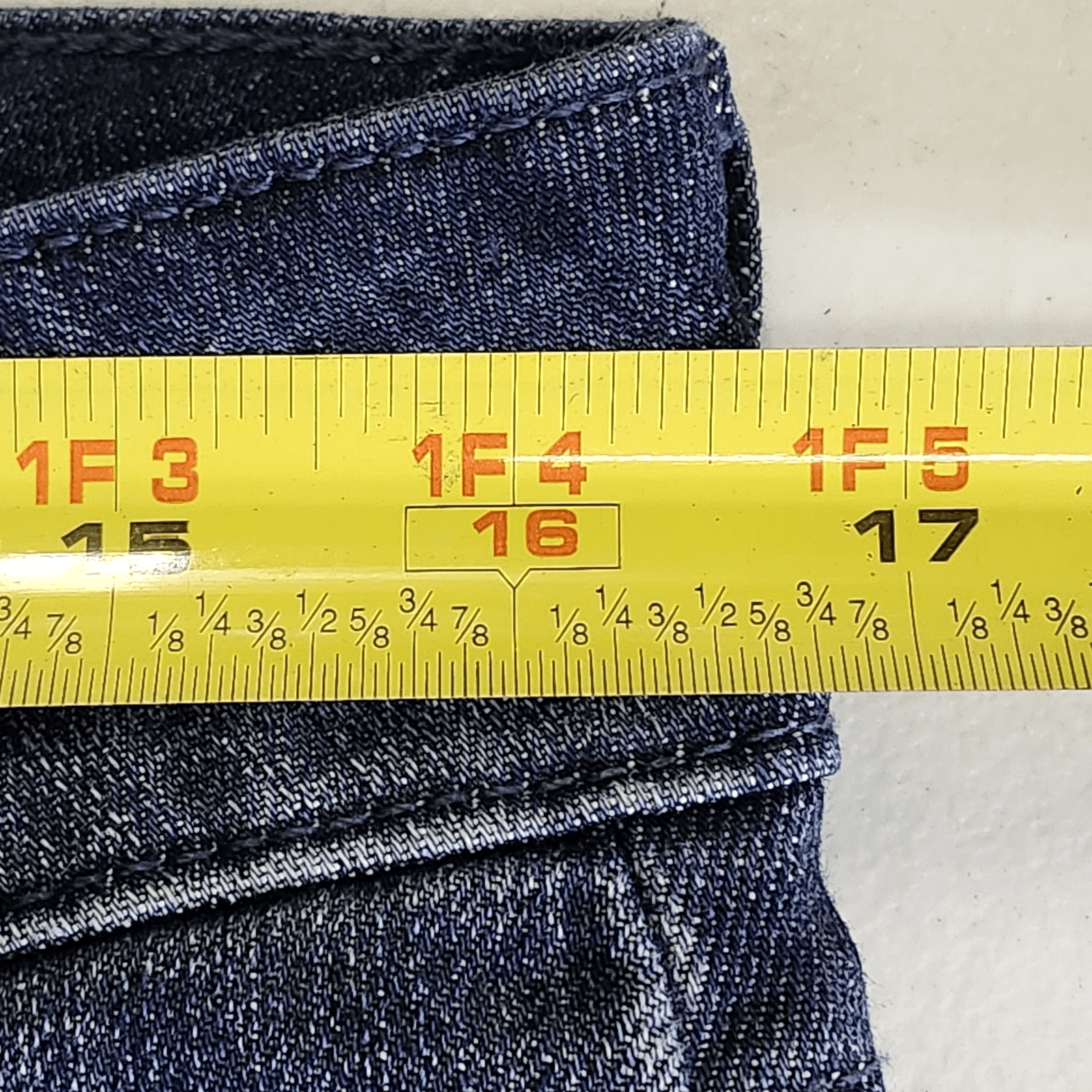 Wrangler Women's Size 9x32 Straight Leg Stretch Denim Blue Jeans Mid Rise - Thumbnail 2