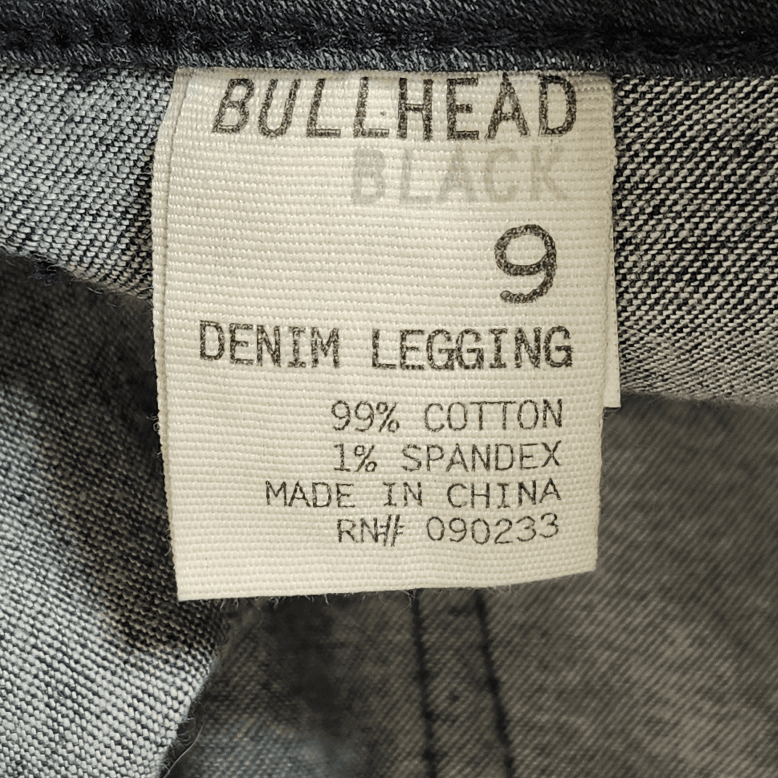 Bullhead Black Denim Leggings Jeggings Stretch Jeans Size 9 Blue Distressed - Thumbnail 9