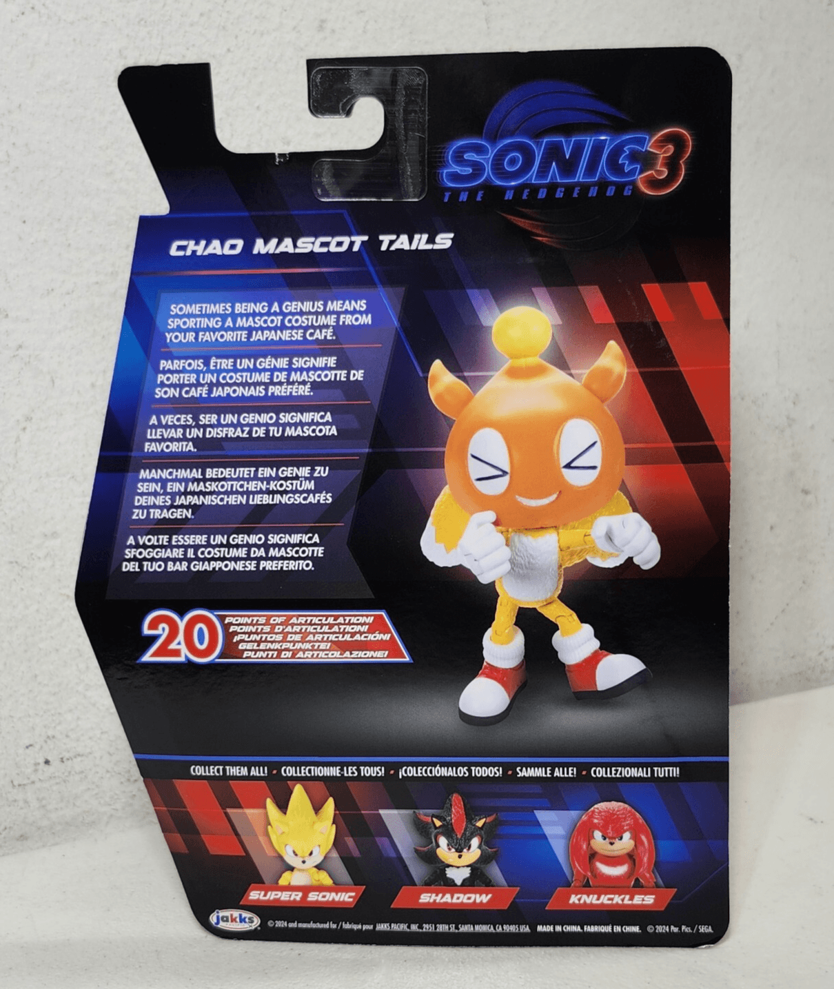 Sonic 3 Chao Mascot Tails Action Figure Toy Jakks Pacific NEW - Thumbnail 7