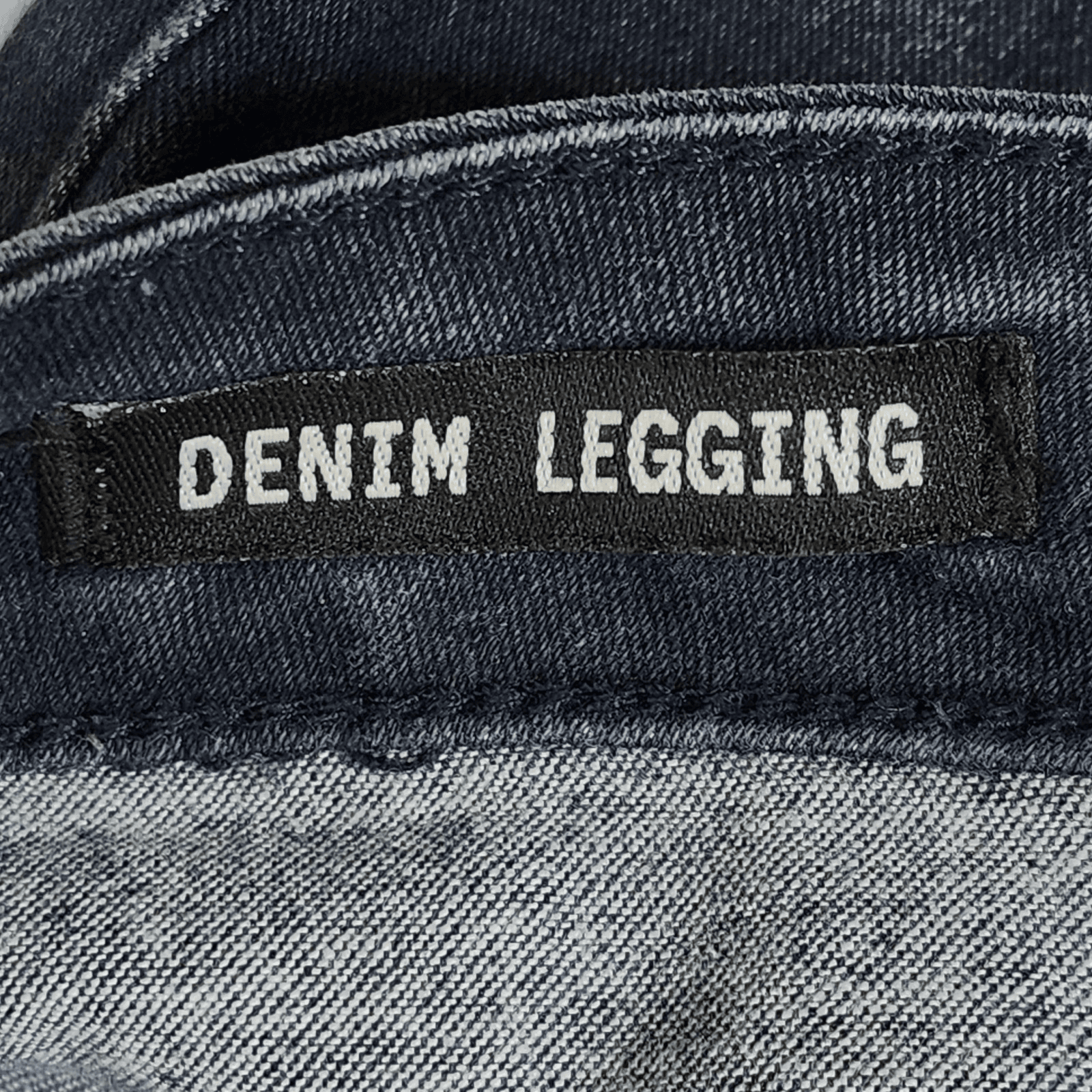 Bullhead Black Denim Leggings Jeggings Stretch Jeans Size 9 Blue Distressed - Thumbnail 8