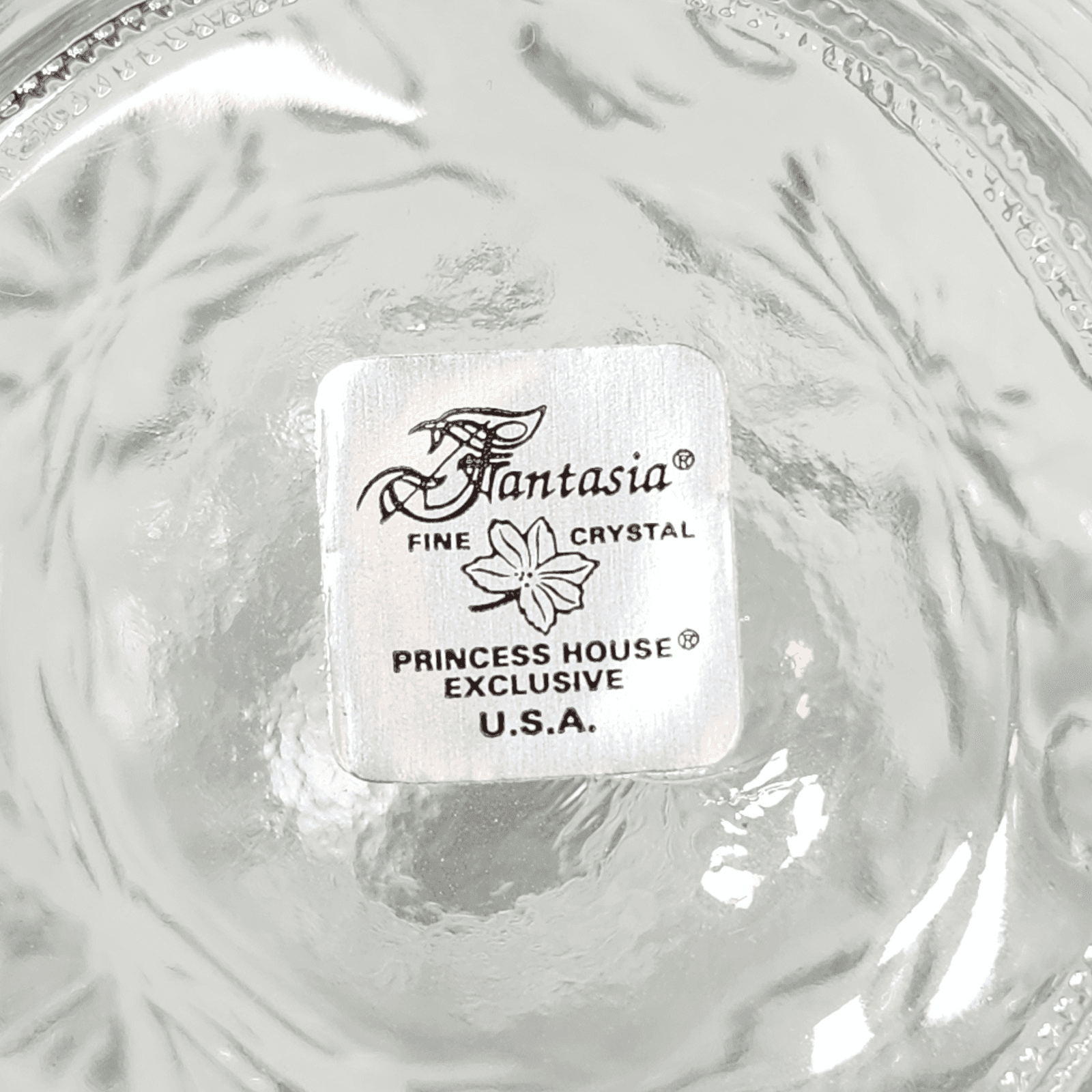 Princess House Fantasia Poinsettia Crystal Flower Vase 5.5" Home Decor - Thumbnail 8