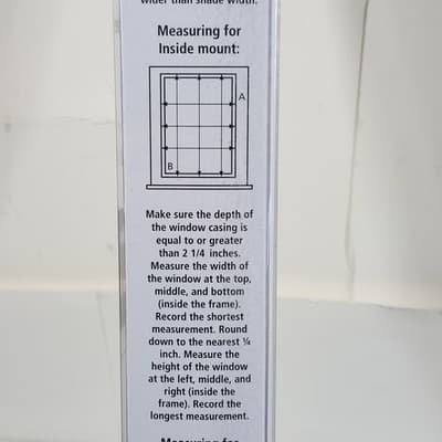 Mainstays 27" x 72" White Blackout Roller Shade NEW - Thumbnail 6