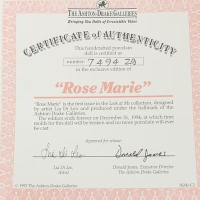 Ashton Drake "Look at Me" Rose Marie Doll Lia De Leo With Box - Thumbnail 11