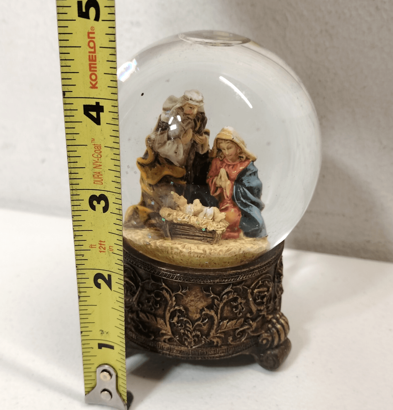 Holy Family Waterglobe Christmas Decoration Jesus W/ Original Box Department 56 - Thumbnail 4