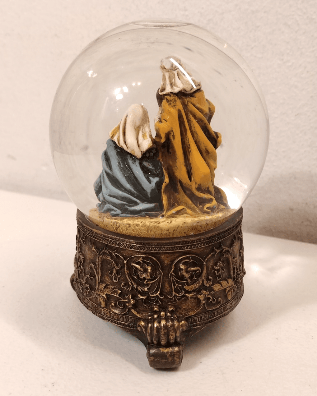 Holy Family Waterglobe Christmas Decoration Jesus W/ Original Box Department 56 - Thumbnail 6