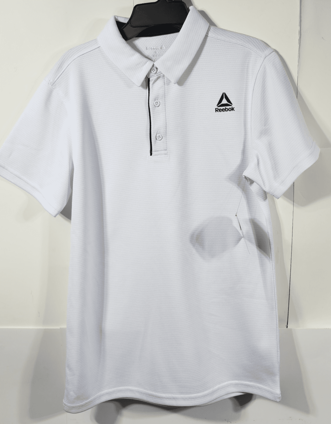 Reebok Boy’s Performance Polo Shirt Size XXL 18 White Short Sleeve NEW - Thumbnail 5