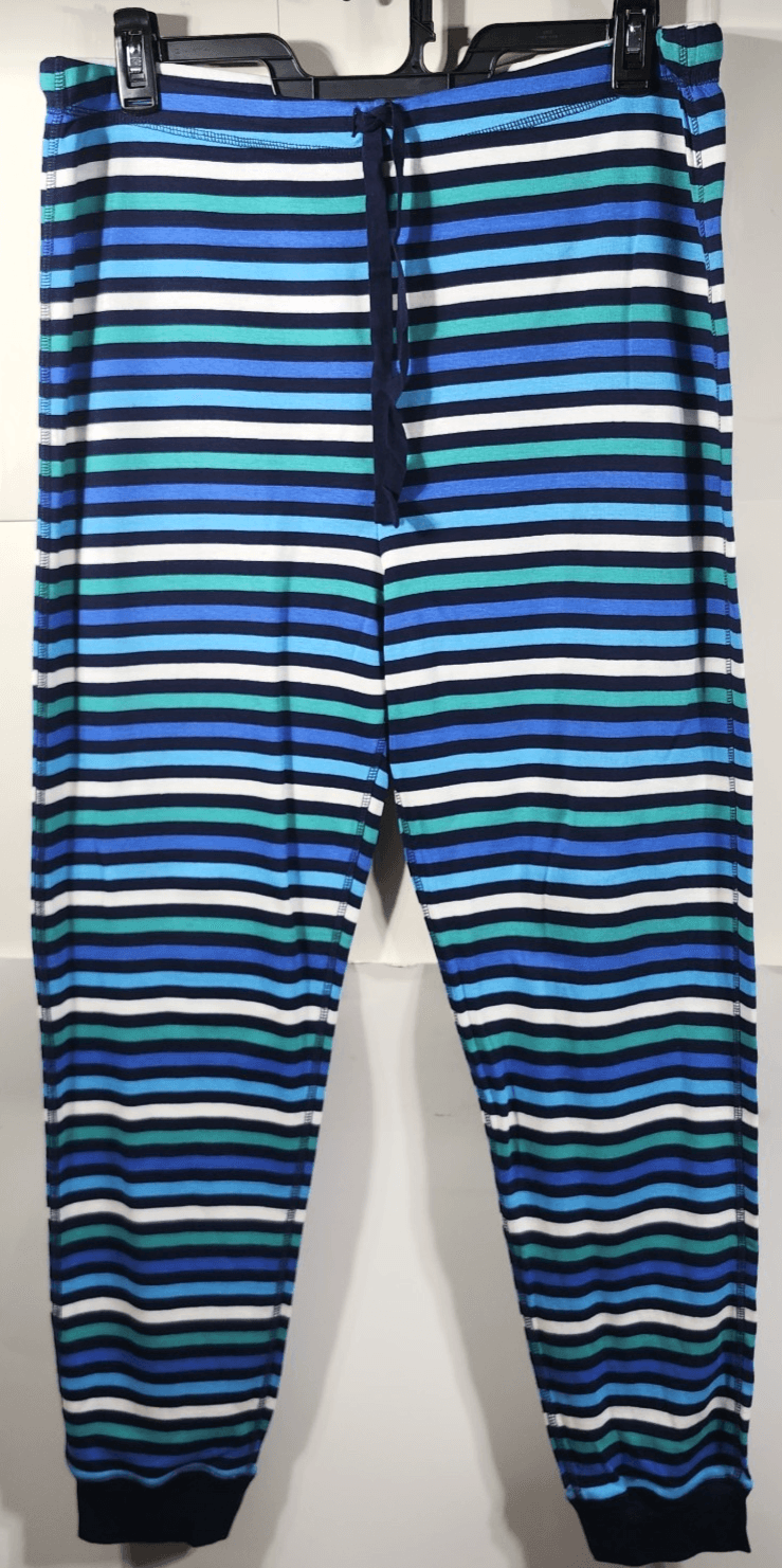 Primary 100% Organic Cotton Stripe Jogger Lounge Women's L Pants NEW - Thumbnail 5