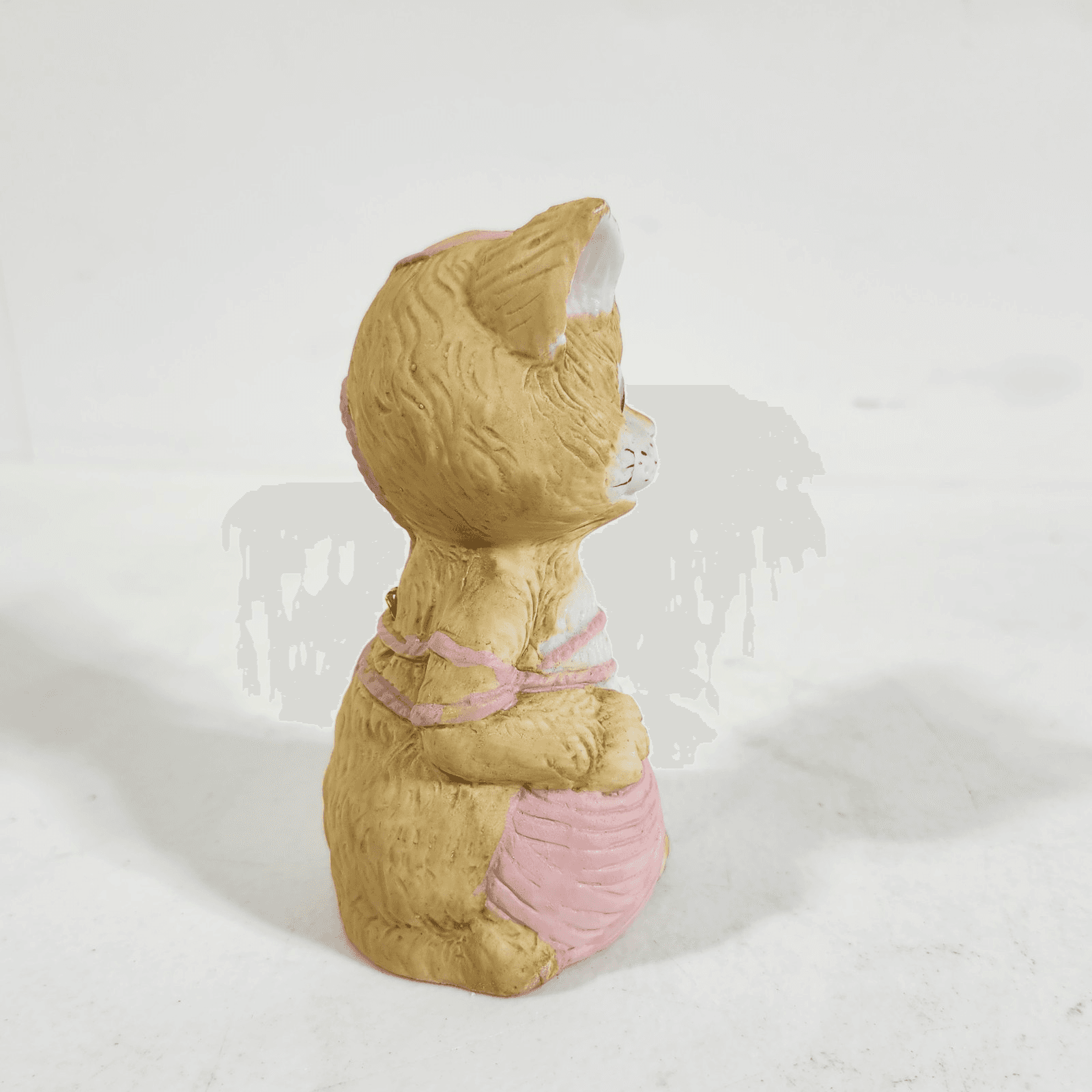 Vintage Jasco Cat Kitty Bell Critter Bells Bisque Figurine 1980 - Thumbnail 5