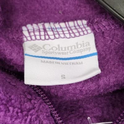 Columbia Jacket Womens Small Purple Full Zip Hooded Hike Camping Outdoors - Thumbnail 7