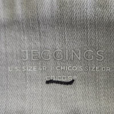 Chicos Women's Jeans Size 4R Gray Denim Jeggings Ankle Stretch Comfort NEW - Thumbnail 7