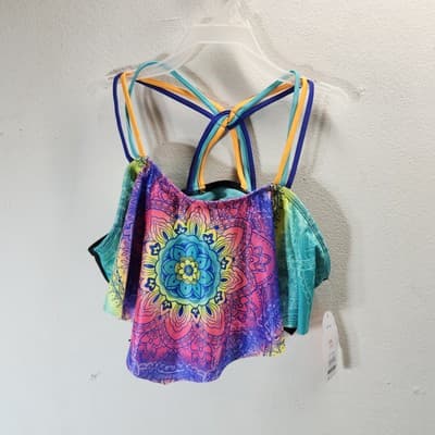 Wonder Nation Girls Halter Bikini Top Size XXL 18 Beach Pool Outdoor NEW - Thumbnail 3