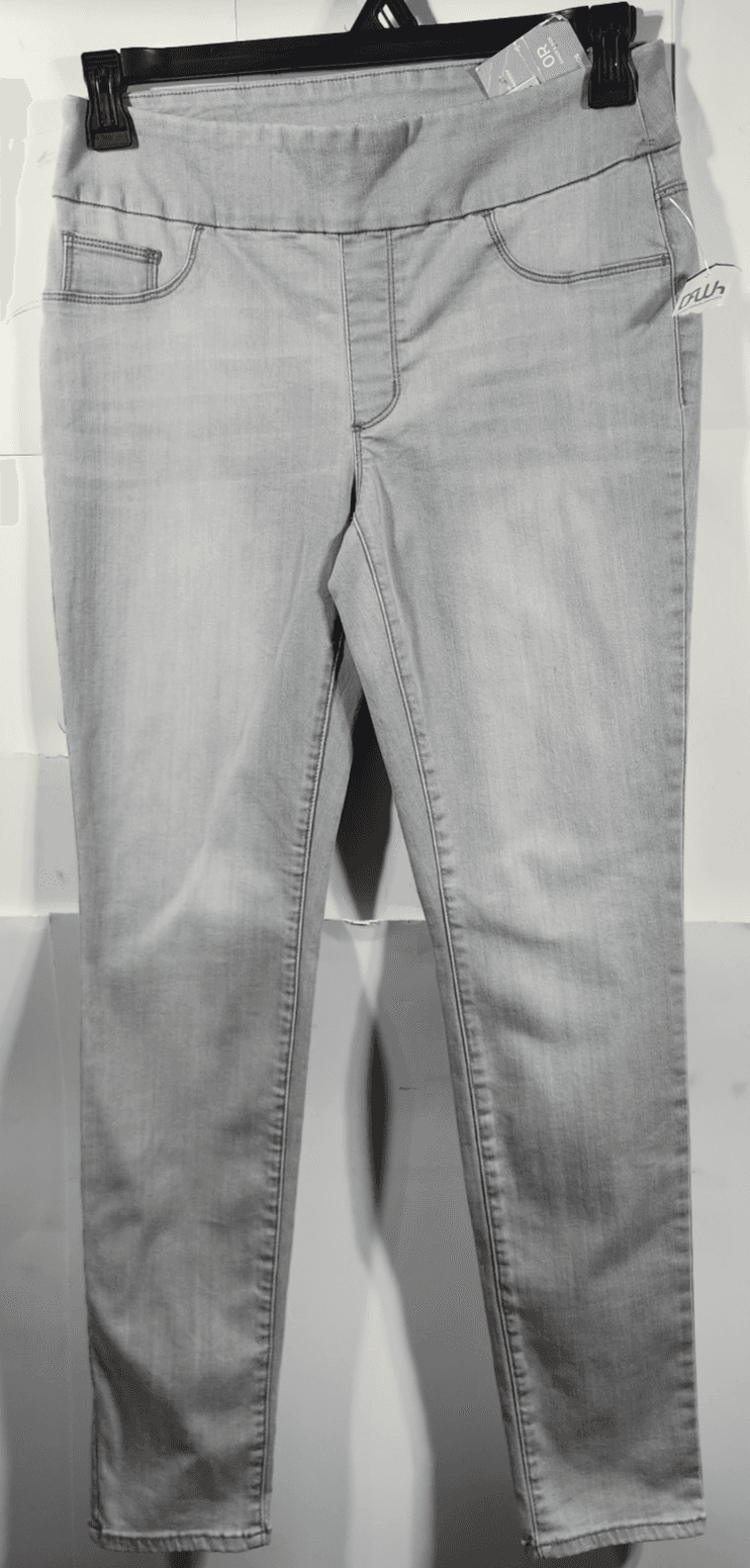 Chicos Women's Jeans Size 4R Gray Denim Jeggings Ankle Stretch Comfort NEW - Thumbnail 5
