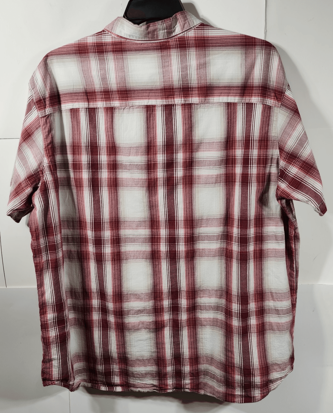 Columbia Shirt Mens XXL Short Sleeve Button Up Hiking Outdoor Red White - Thumbnail 4