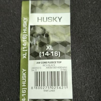 Athletic Works Boy's XL 14-16 Husky Sweatshirt Black Long Sleeve NEW - Thumbnail 7