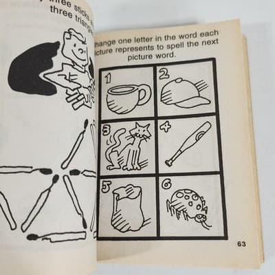 Great Little Book Of Brain Twisters Crossword Puzzles Variety Mazes Illusions - Thumbnail 4