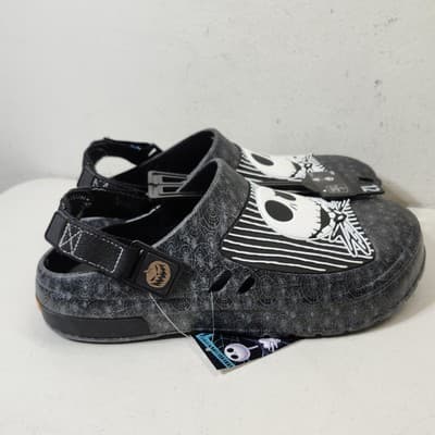 Nightmare Before Christmas Jack Slip On Shoes 12 Clogs Strap Adjustable Black - Thumbnail 8
