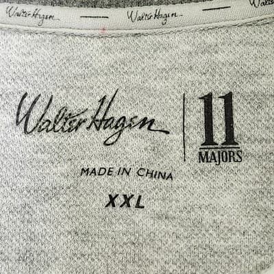 Walter Hagen Men's XXL 11 Majors Sweatshirt Gray 1/4 Zip Golf Pullover - Thumbnail 6