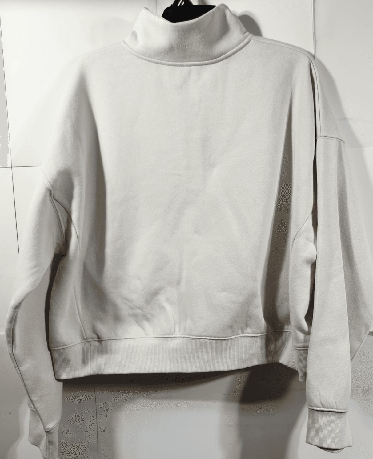 No Boundaries Women's XXL 1/2 Zip Pullover Beige Long Sleeve NEW - Thumbnail 6